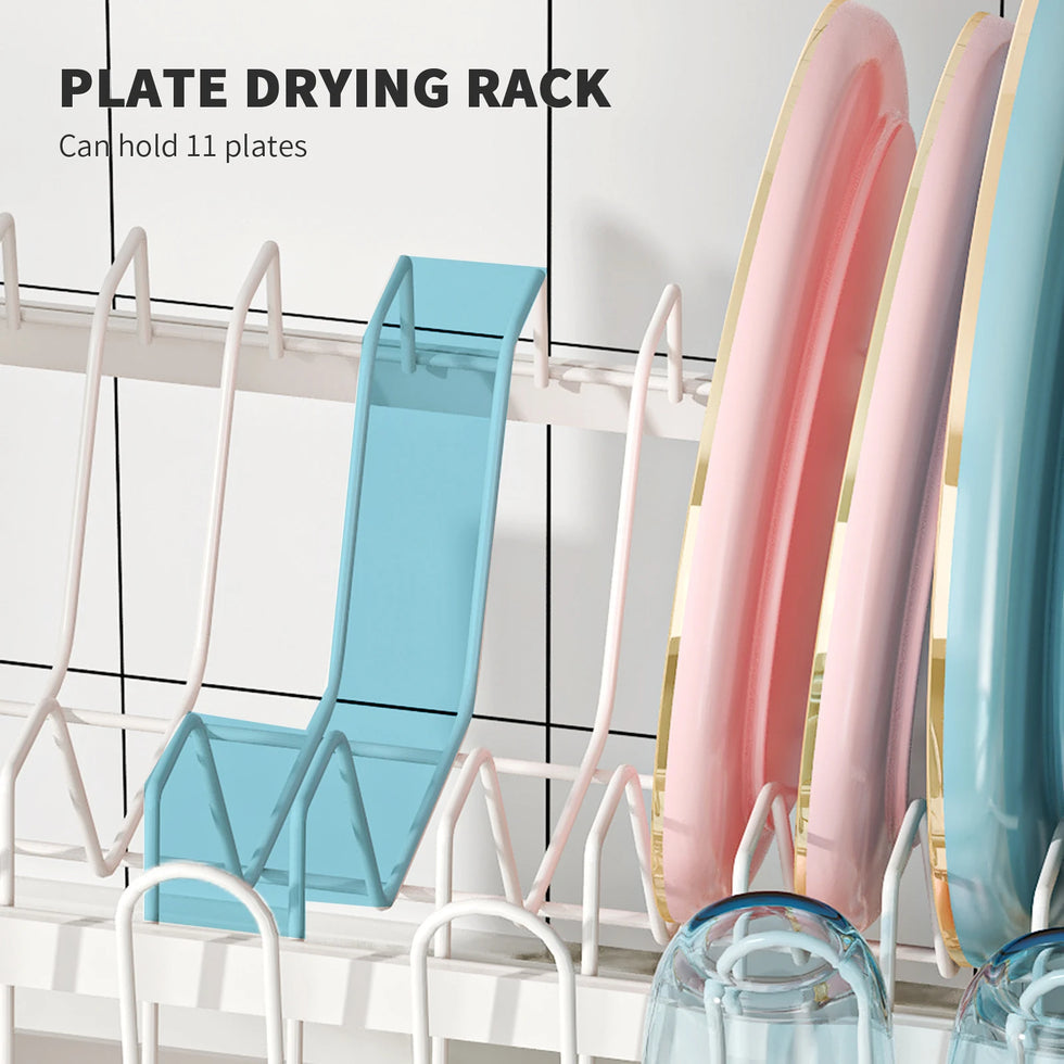 2-Tier Dish Drying Rack 6 in 1
