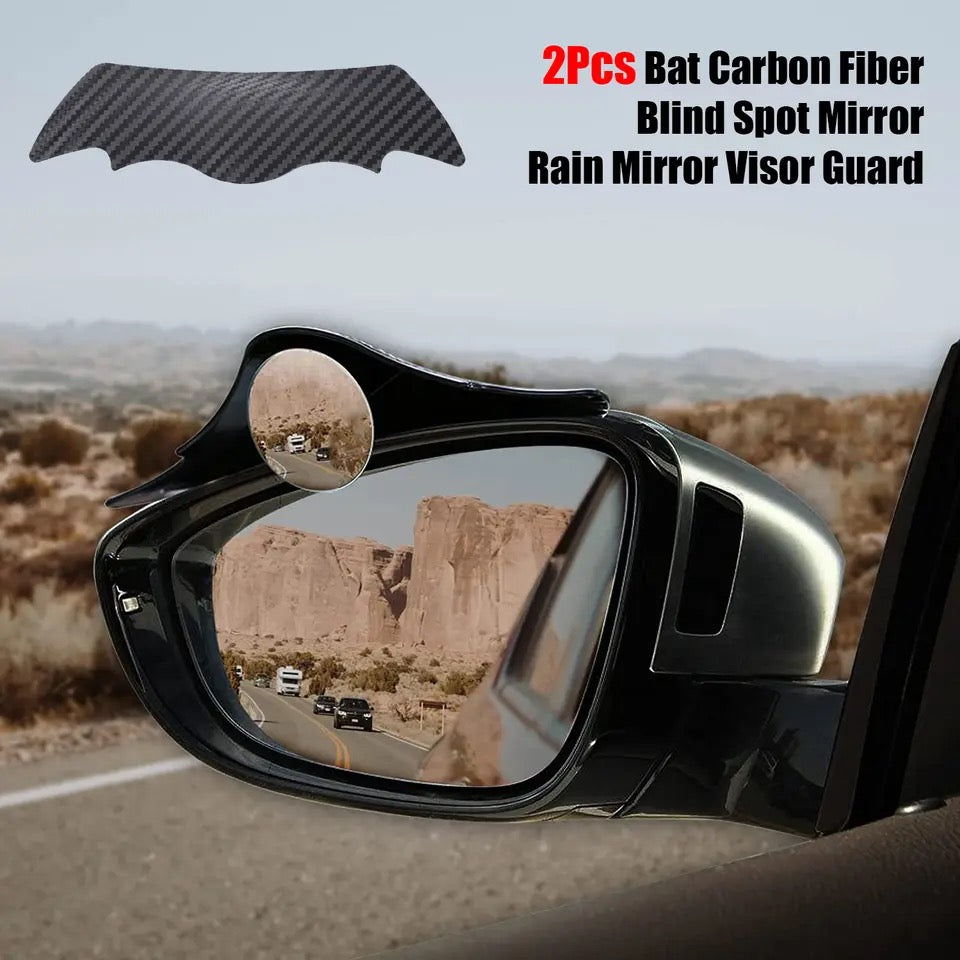 2Pcs Carbon Fiber Blind Spot Mirrors