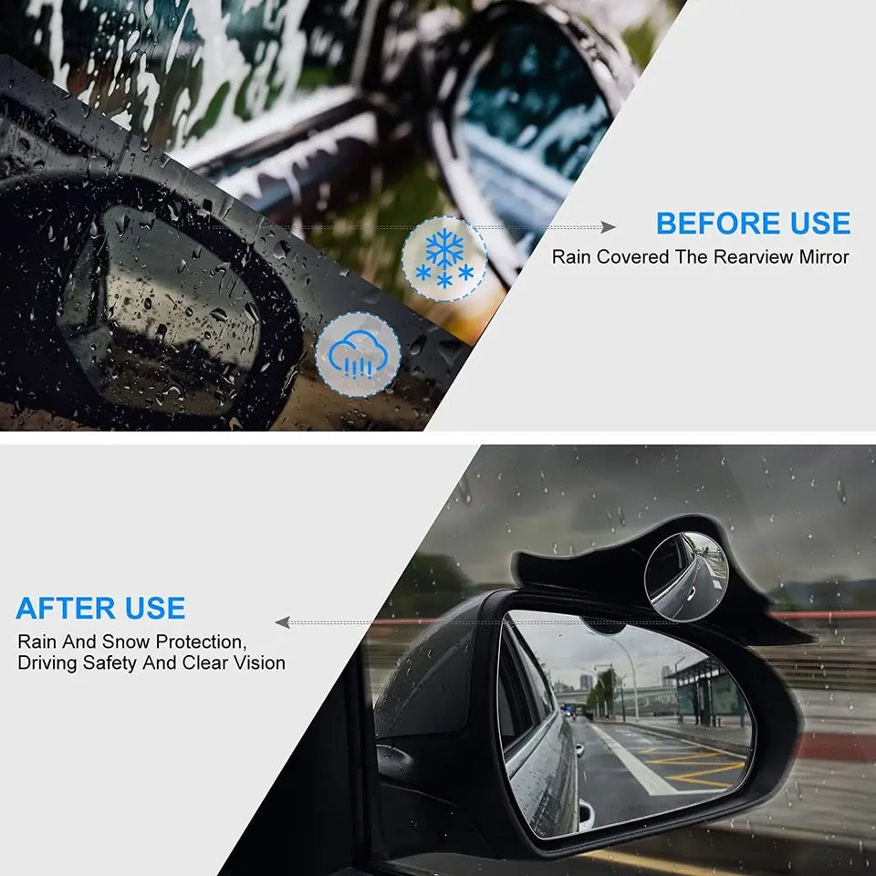 2Pcs Carbon Fiber Blind Spot Mirrors